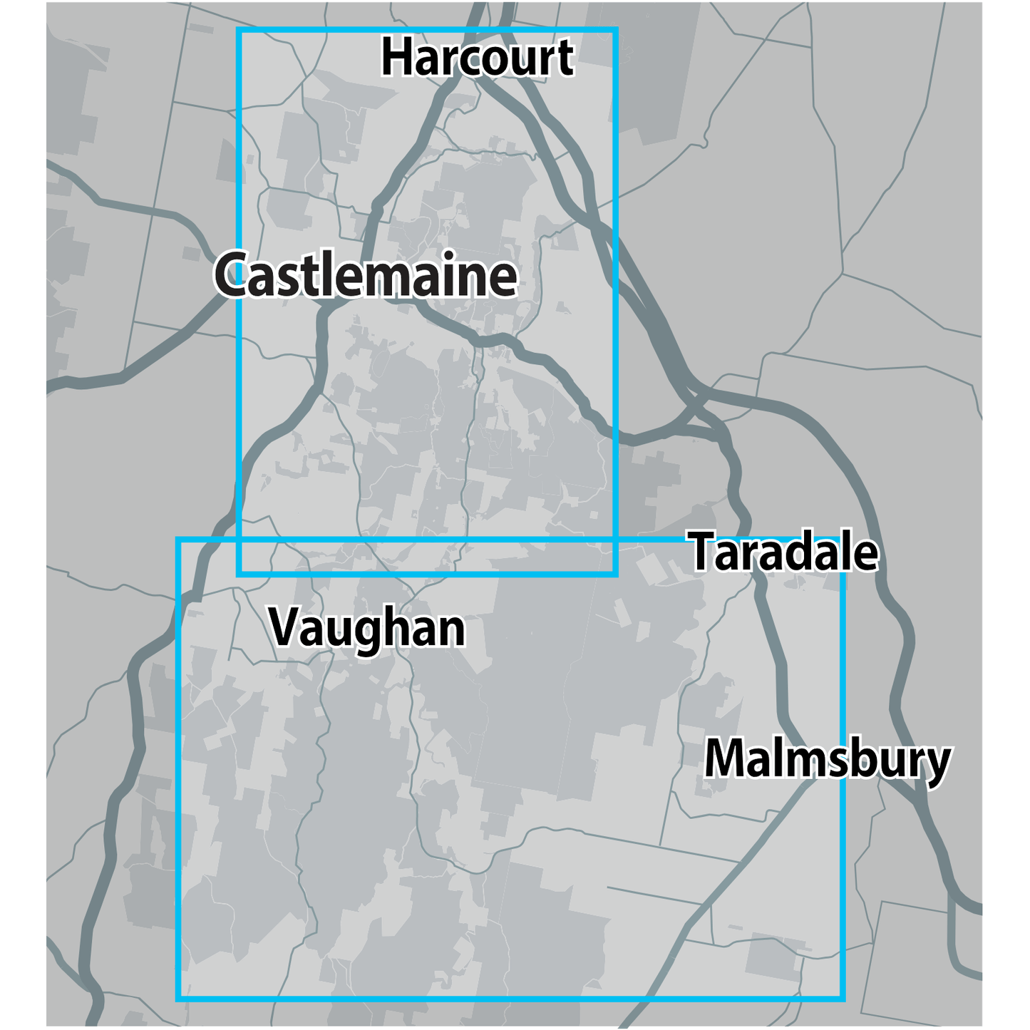 Detect-Ed Signal. VIC Castlemaine Vaughan GOLD MAP CAS/VAU