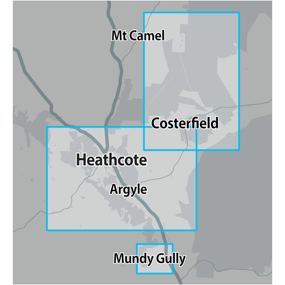 Detect-Ed Signal. VIC Heathcote Costerfield GOLD MAP HEA/COS