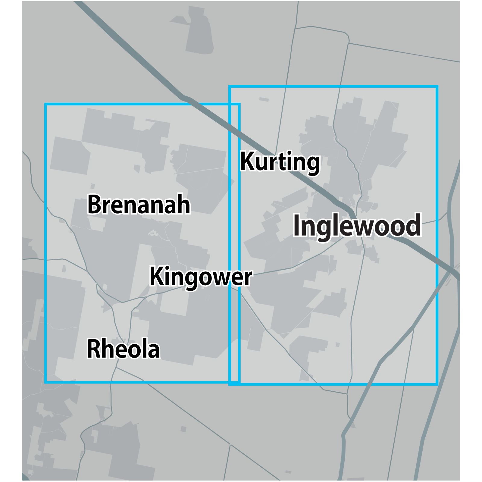 Detect-Ed Signal. VIC Inglewood Kingower GOLD MAP ING/KIN
