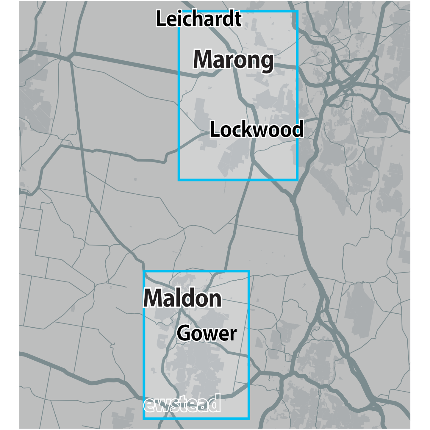 Detect-Ed Signal. VIC Maldon Marong GOLD MAP MAL/MAR