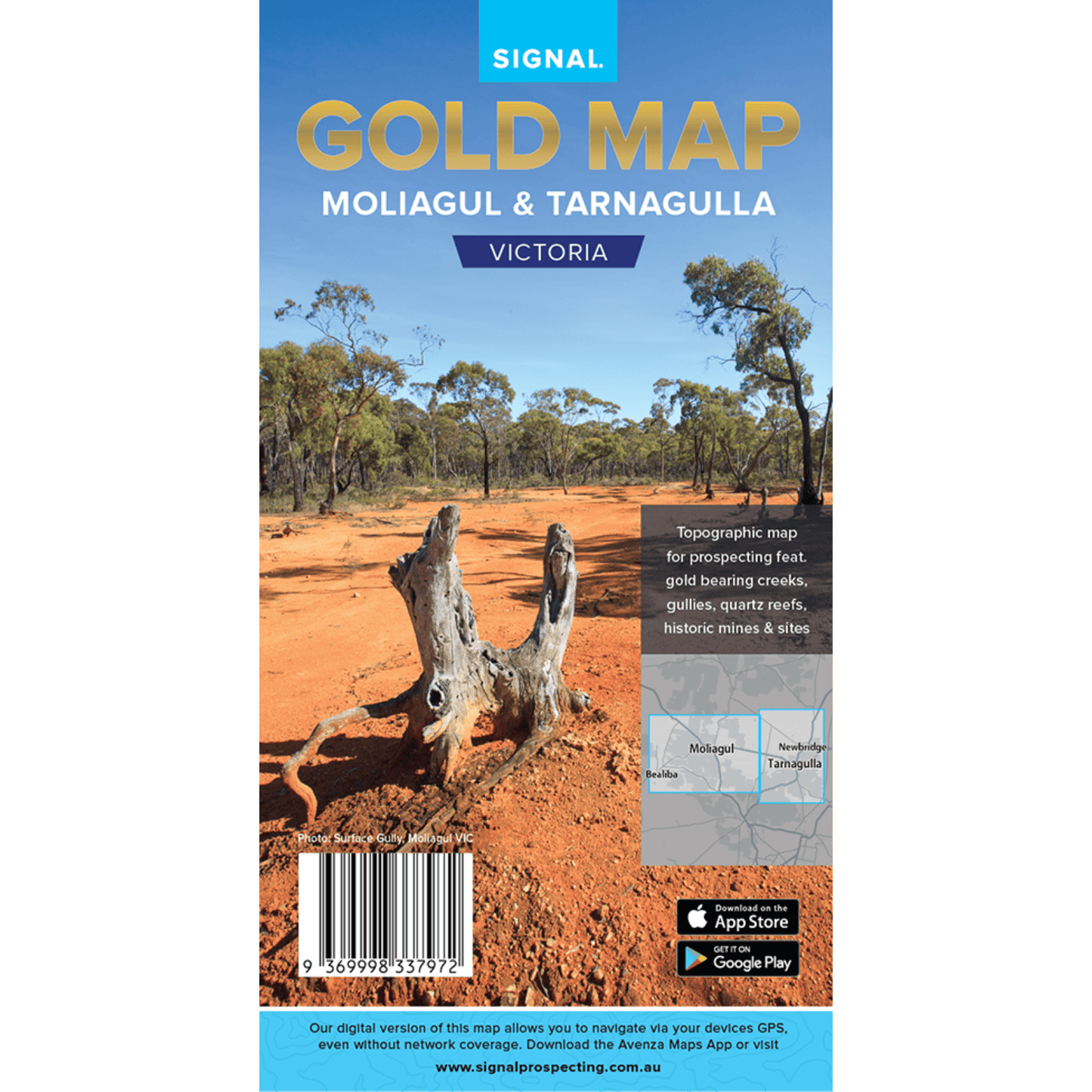 Detect-Ed Signal. VIC Moliagul Tarnagulla GOLD MAP MOL/TAR