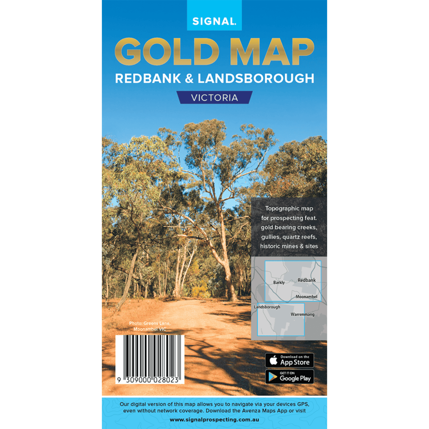 Detect-Ed Signal. VIC Redbank Landsborough GOLD MAP RED/LAN