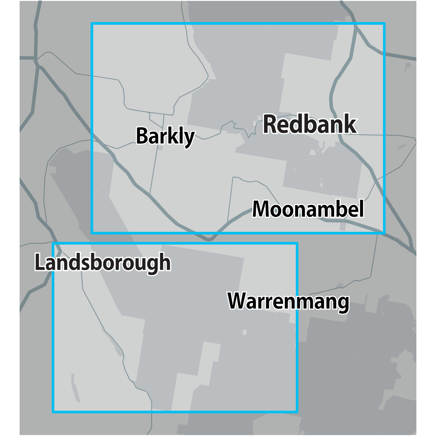 Detect-Ed Signal. VIC Redbank Landsborough GOLD MAP RED/LAN