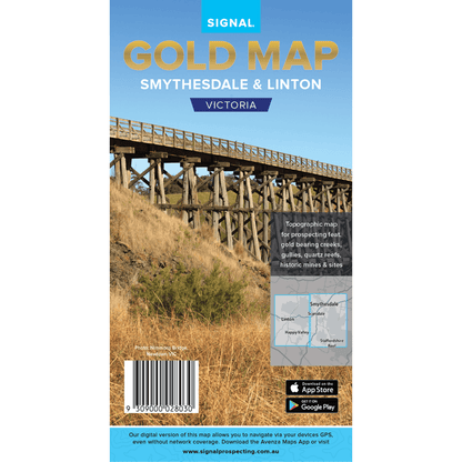 Detect-Ed Signal. VIC Smythesdale Linton GOLD MAP SMY/LIN
