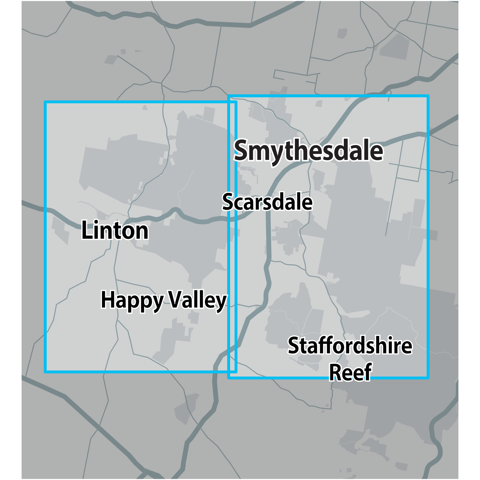 Detect-Ed Signal. VIC Smythesdale Linton GOLD MAP SMY/LIN