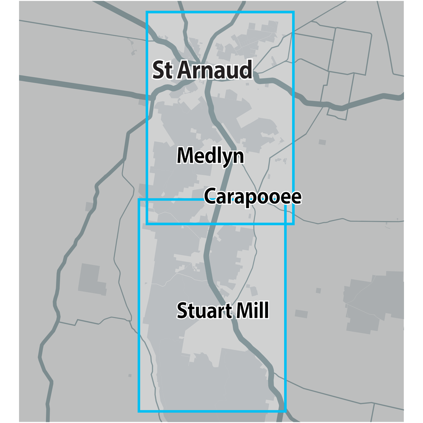 Detect-Ed Signal. VIC St Arnaud Stuart Mill GOLD MAP STA/STU