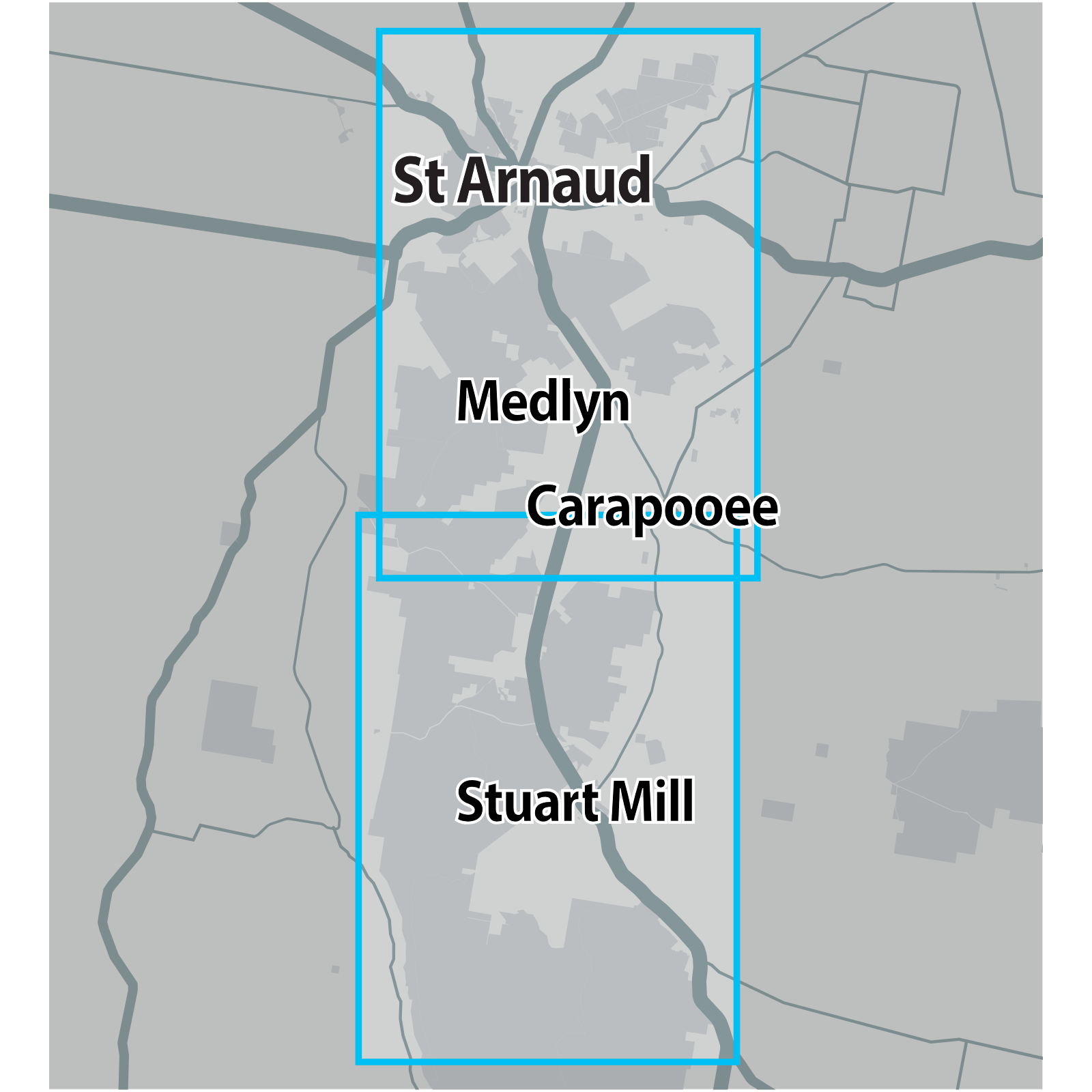 Detect-Ed Signal. VIC St Arnaud Stuart Mill GOLD MAP STA/STU