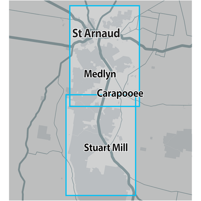 Detect-Ed Signal. VIC St Arnaud Stuart Mill GOLD MAP STA/STU