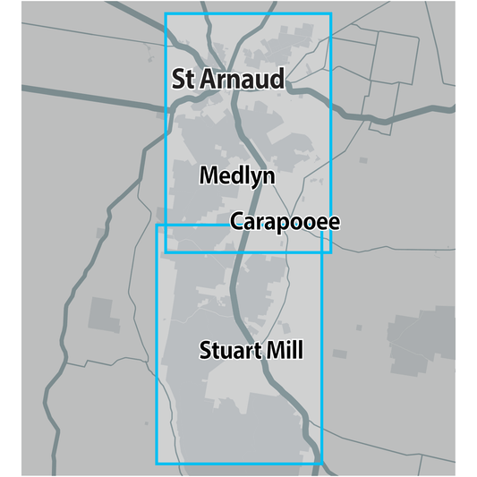 Detect-Ed Signal. VIC St Arnaud Stuart Mill GOLD MAP STA/STU