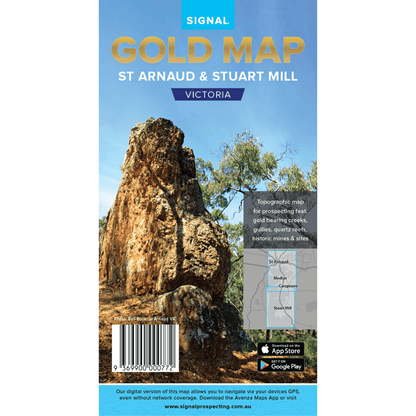 Detect-Ed Signal. VIC St Arnaud Stuart Mill GOLD MAP STA/STU