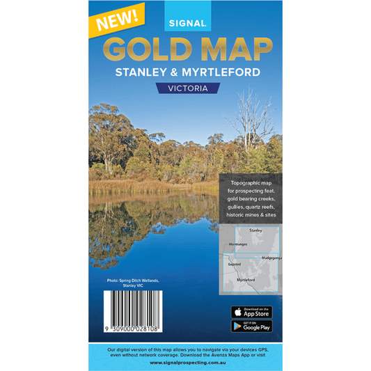 Detect-Ed Signal. VIC Stanley Myrtleford GOLD MAP STN/MYR