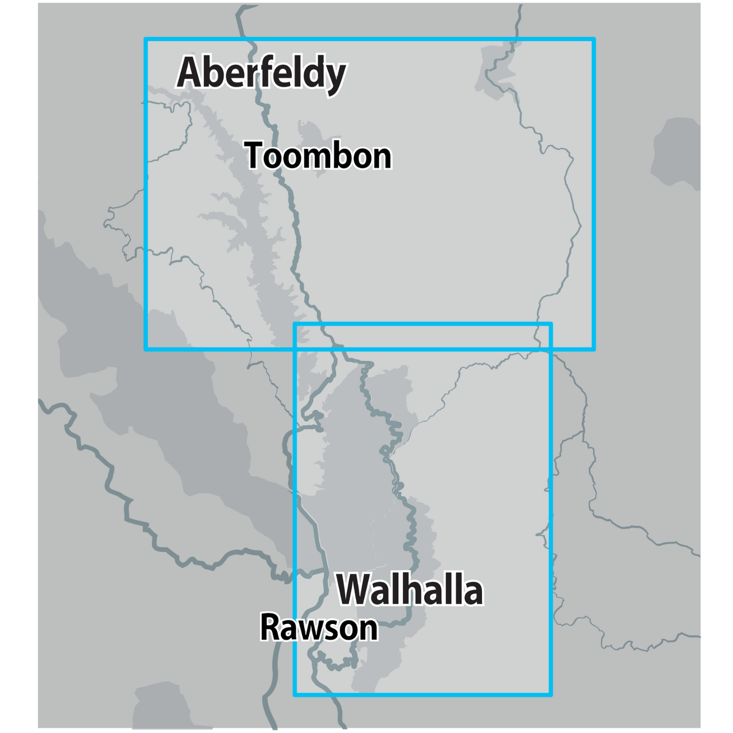 Detect-Ed Signal. VIC Walhalla Aberfeldy GOLD MAP WAL/ABE