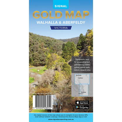 Detect-Ed Signal. VIC Walhalla Aberfeldy GOLD MAP WAL/ABE