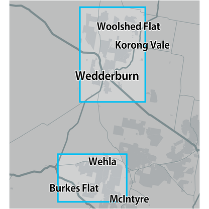 Detect-Ed Signal. VIC Wedderburn Whela GOLD MAP WED/WHE