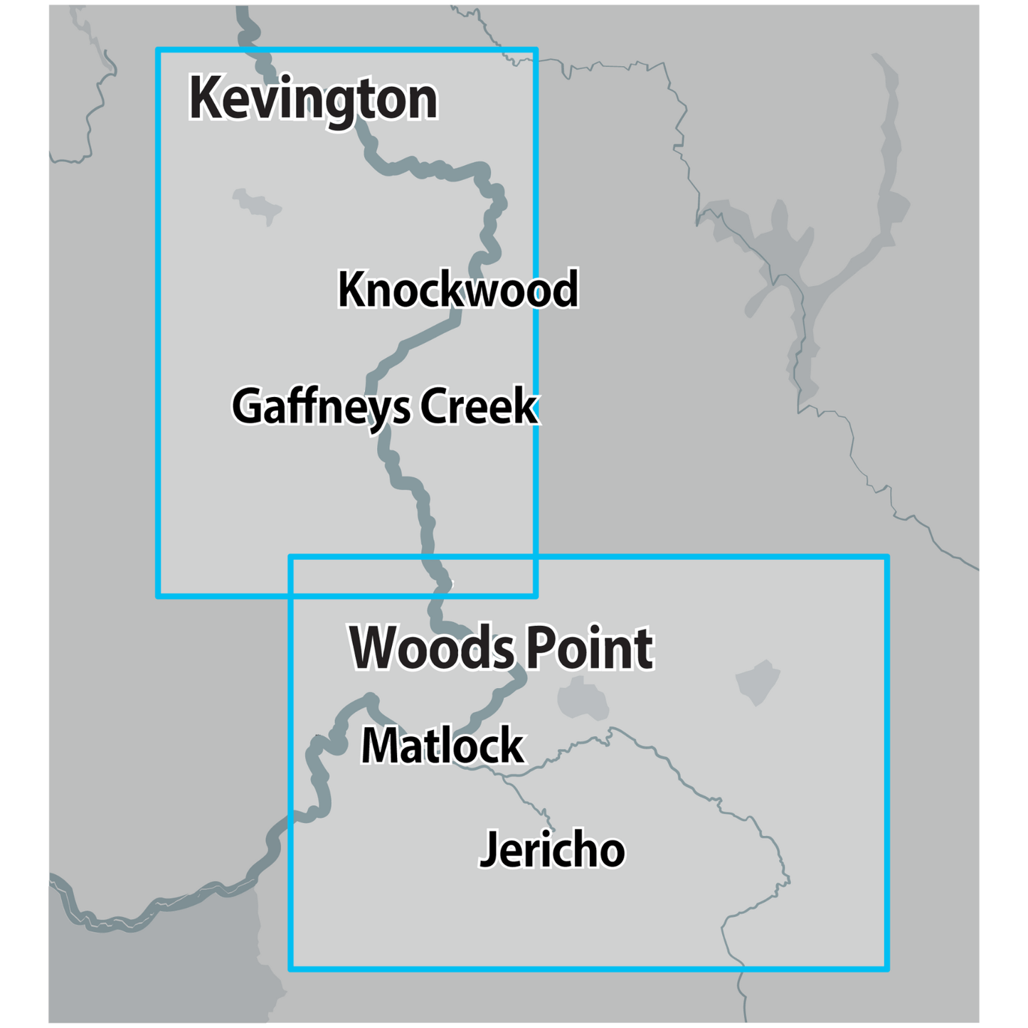 Detect-Ed Signal. VIC Woods Point Kevington GOLD MAP WOO/KEV