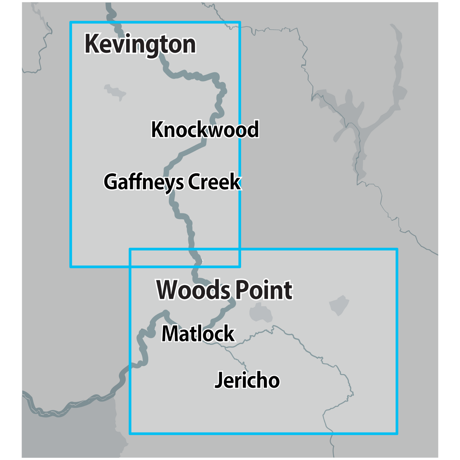 Detect-Ed Signal. VIC Woods Point Kevington GOLD MAP WOO/KEV
