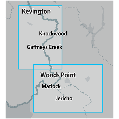 Detect-Ed Signal. VIC Woods Point Kevington GOLD MAP WOO/KEV