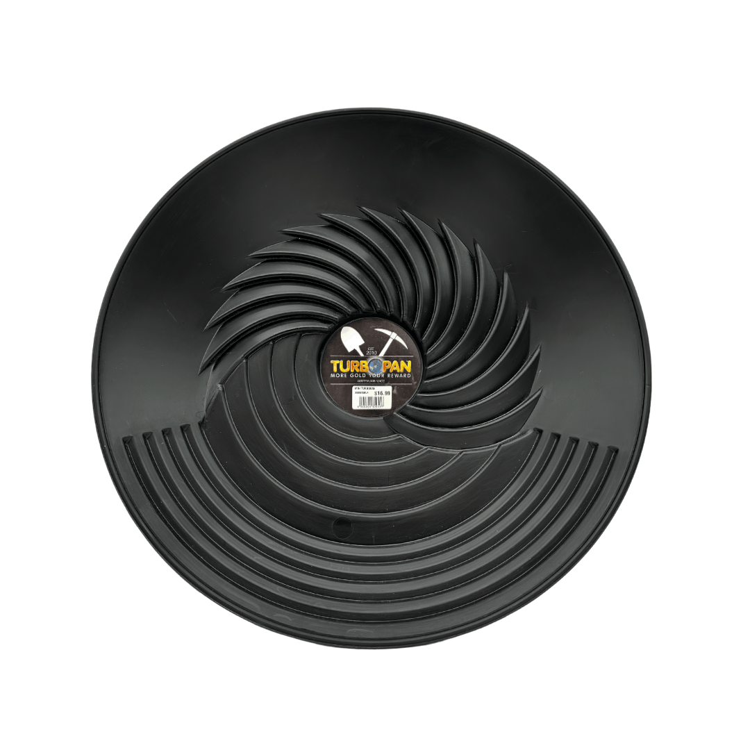 Detect-Ed Turbopan Turbopan 25cm Gold Pan [Black] TB25CMBLK