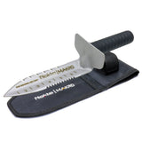 Serrated Stainless Steel Digging Knife, Tool, Blade with Sheath Holster | Detect-Ed Australia | Metal Detecting Gear