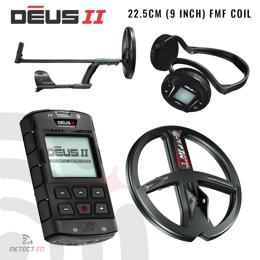 XP Deus 2, Deus II WS6 Bundle, Pack, Package, Kit, Deal | Waterproof FMF Multi-Frequency Metal Detector  | Detect-Ed Australia