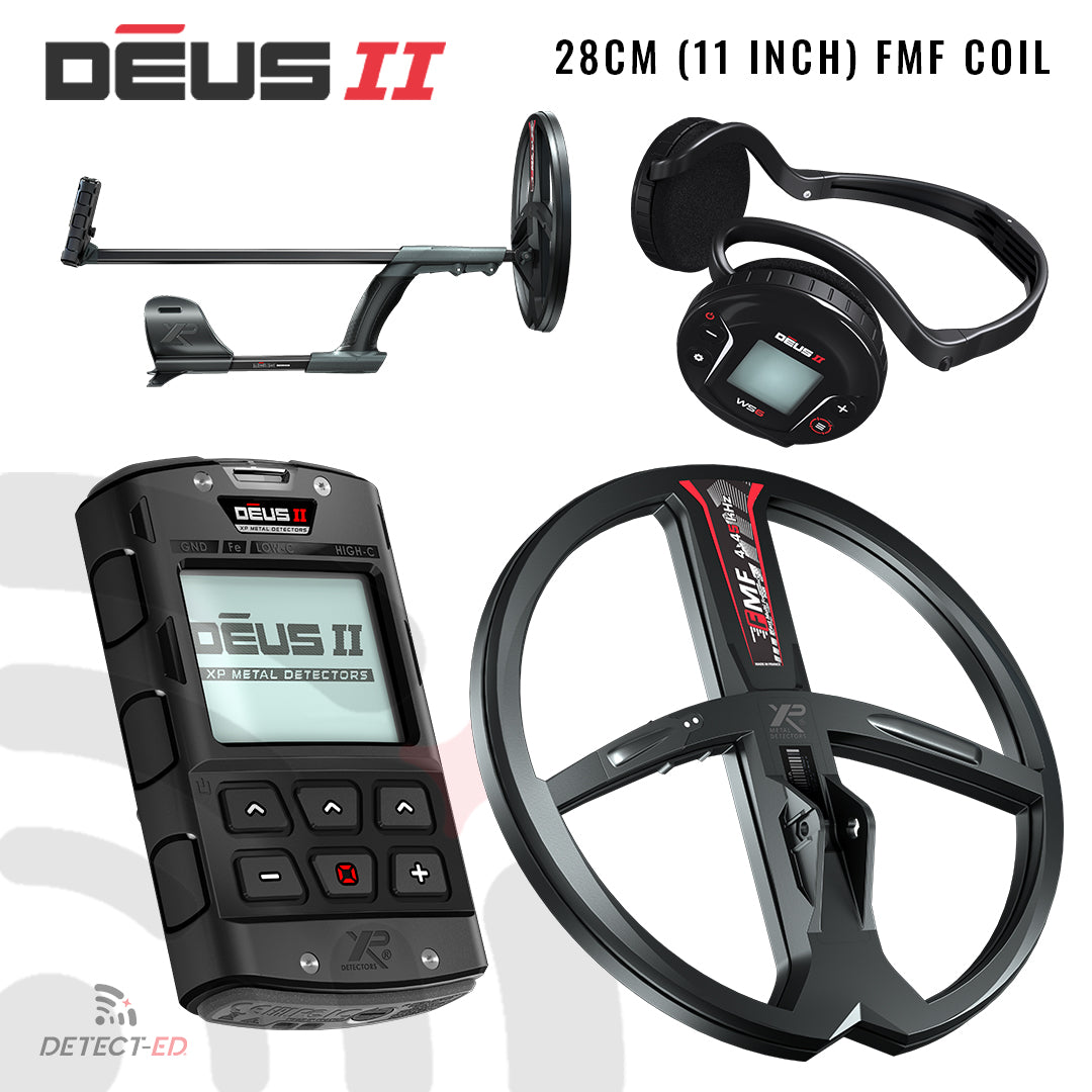 XP Deus 2, Deus II WS6 Bundle, Pack, Package, Kit, Deal | Waterproof FMF Multi-Frequency Metal Detector | Detect-Ed Australia