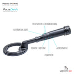 PulseDive Features | Pin pointer | Pinpointer | Waterproof Black Metal Detector with Search Coil and Pin Pointer | Where To Buy: Detect-Ed Australia