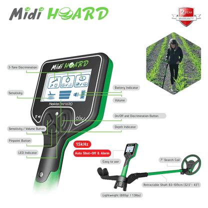 Detect-Ed Nokta Midi Hoard MIDI/BEACH-BDL