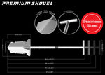 Diagram Nokta Makro Stainless Steel Premium Shovel | Detect-Ed Australia